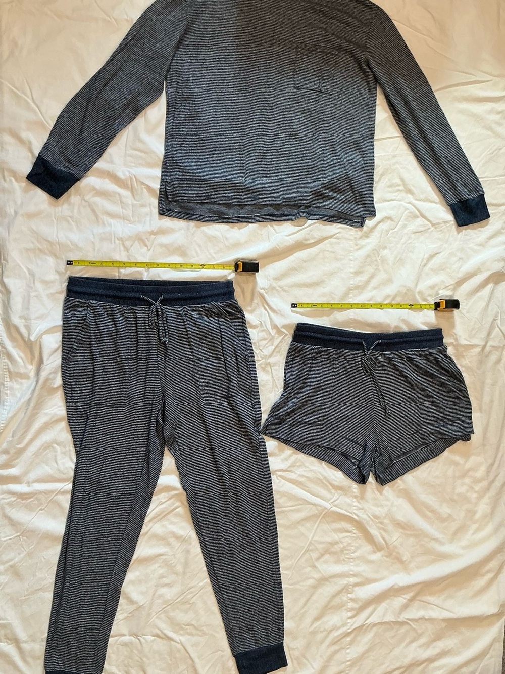 stars above Navy & Heather Gray 3-Piece Pajama Set